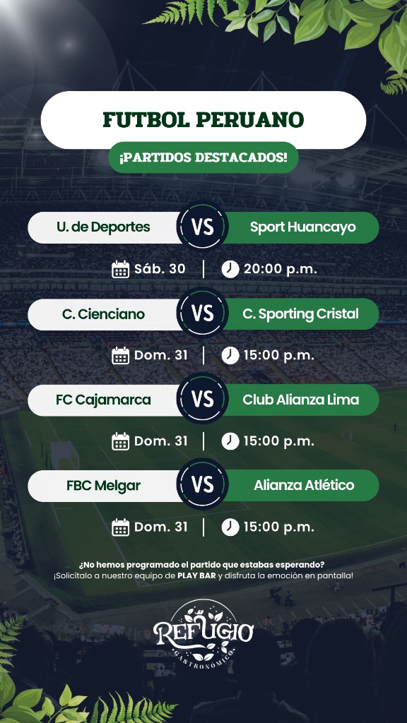 Fútbol Peruano — Partidos destacados